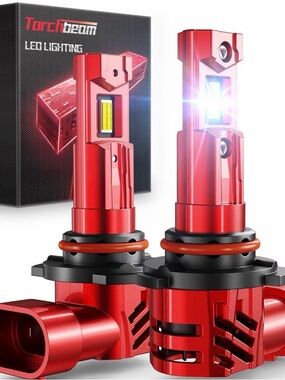 Torchbeam Red LED Headlight Bulbs - Pair